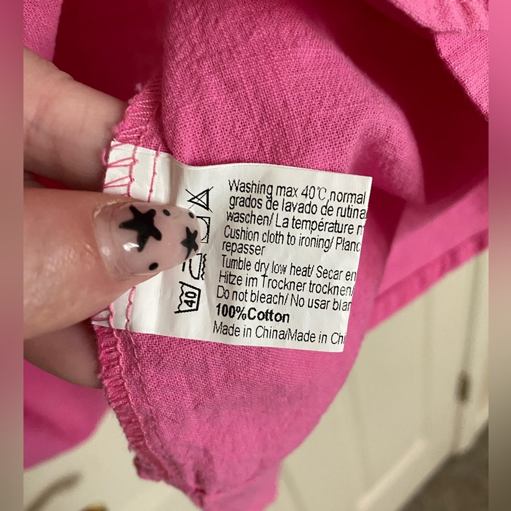 Pink Button Down - Picture 7 of 7